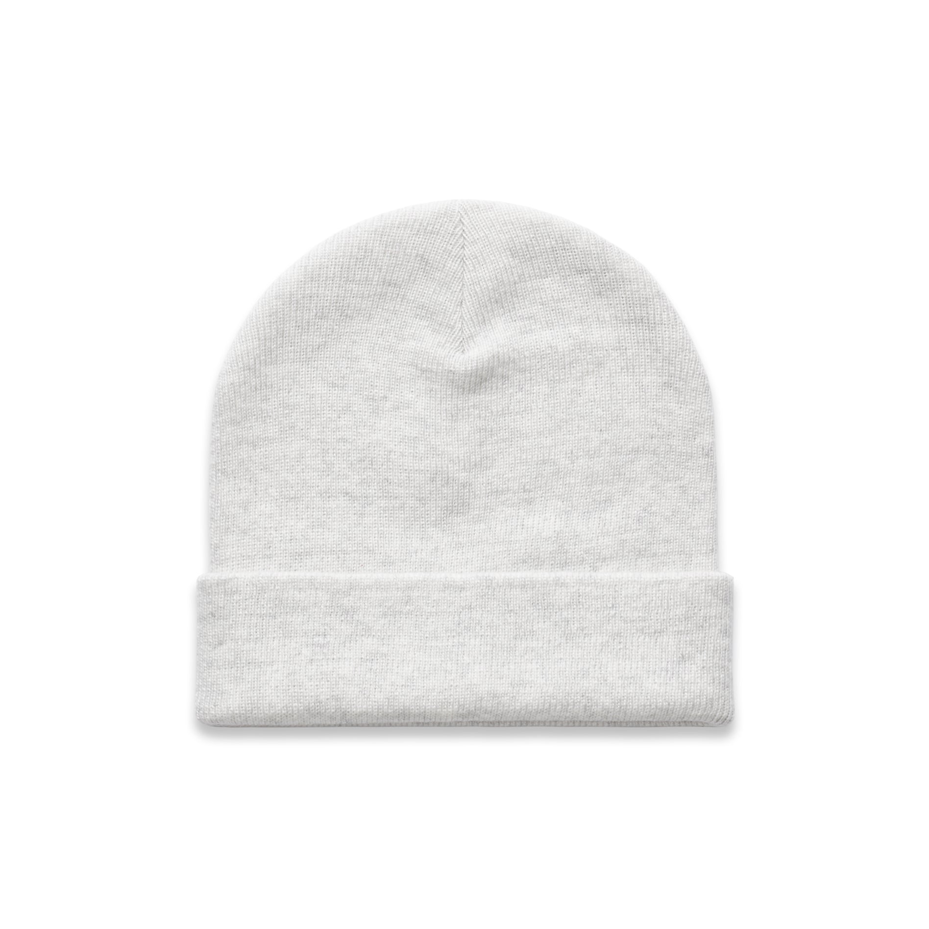 Cuff Beanie — White Marle