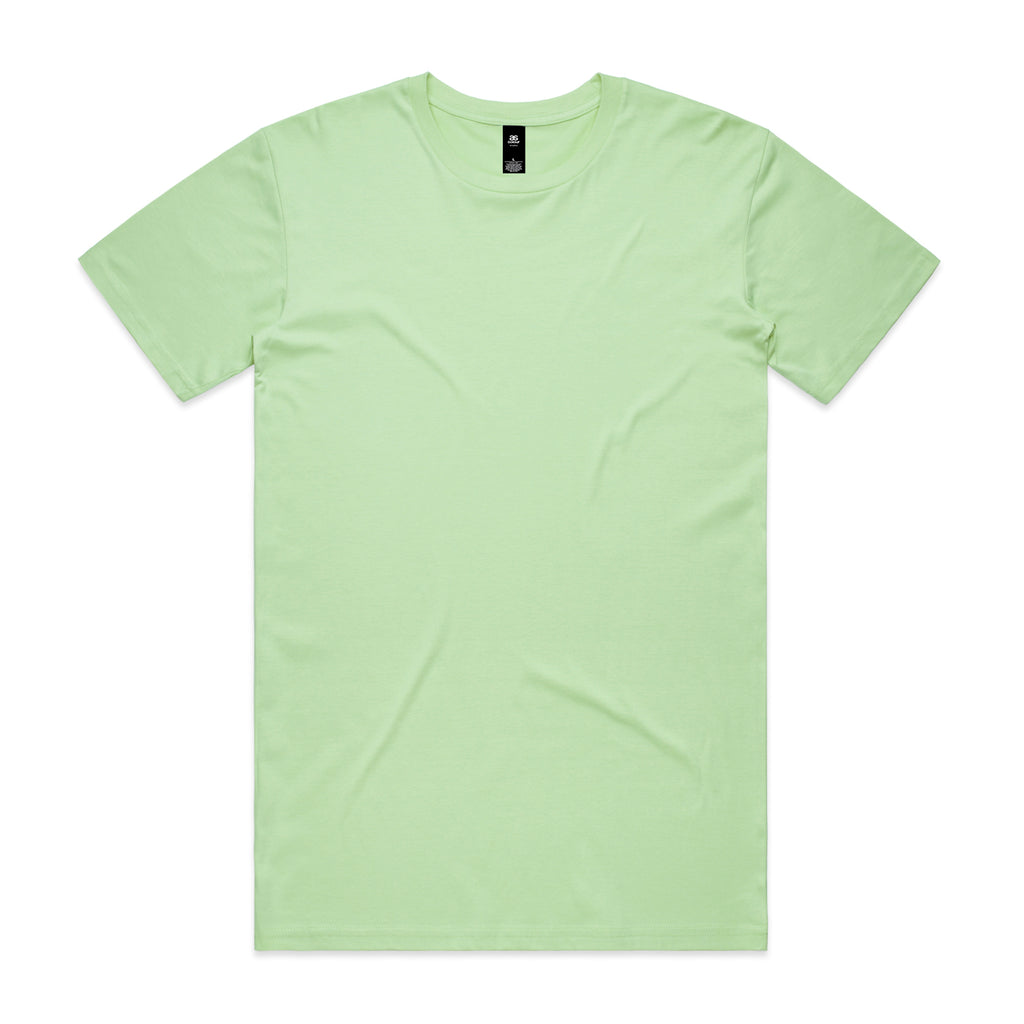 AS Colour Staple Tee 5001 in Aqua — custom DTF printed by Gravity Prints Sydney