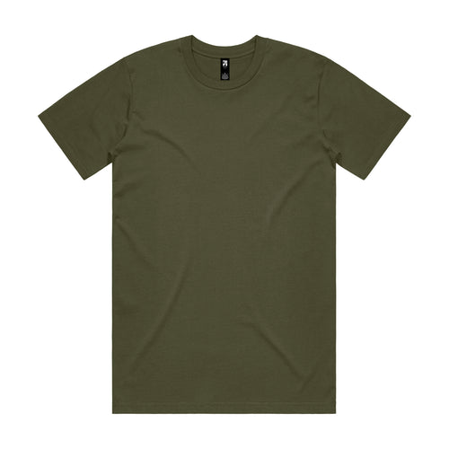 AS Colour Classic Tee 5026 in Army — custom DTF printed by Gravity Prints Sydney