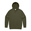 AS Colour Premium Hood 5120 in Army — custom DTF printed by Gravity Prints Sydney