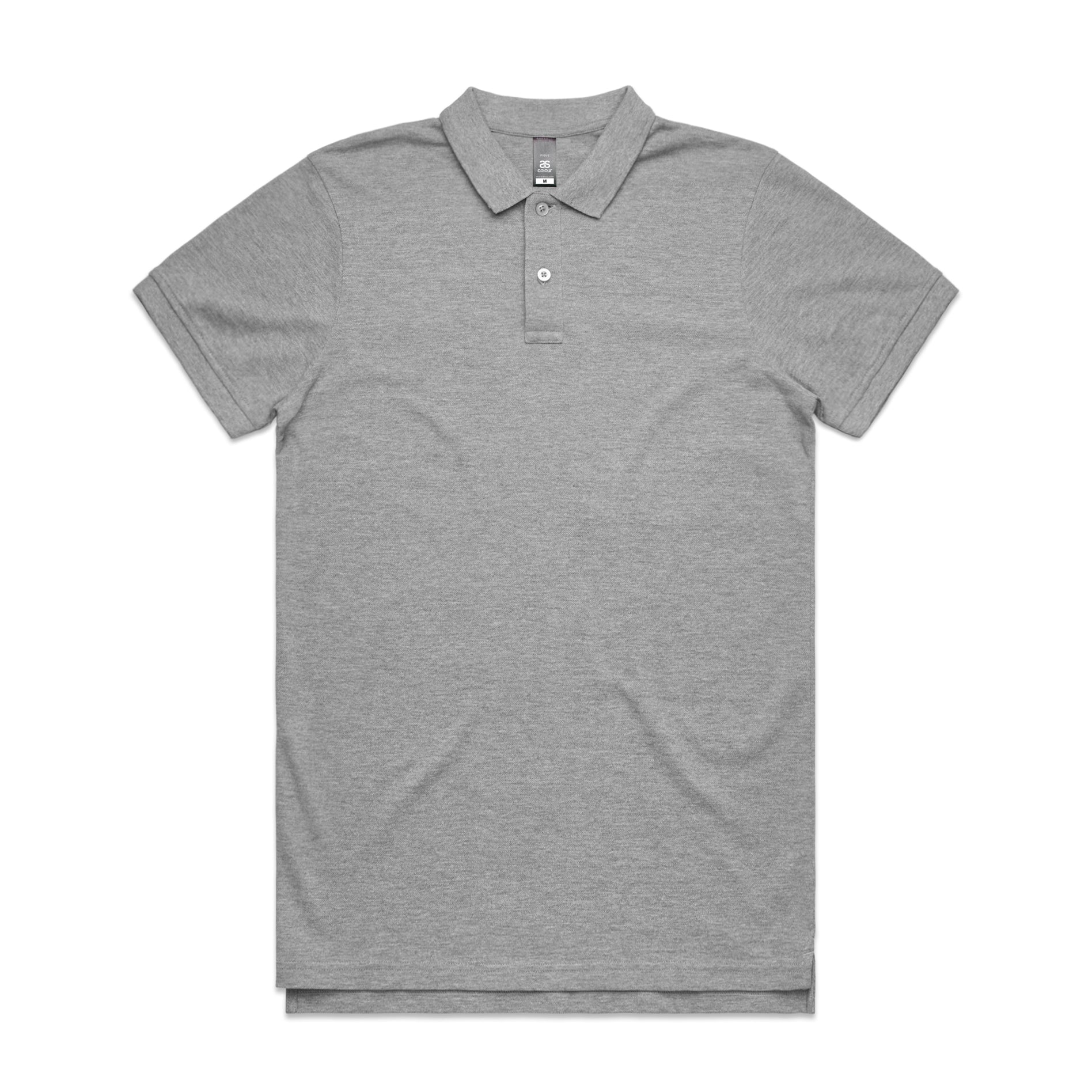 Pique Polo — Grey Marle