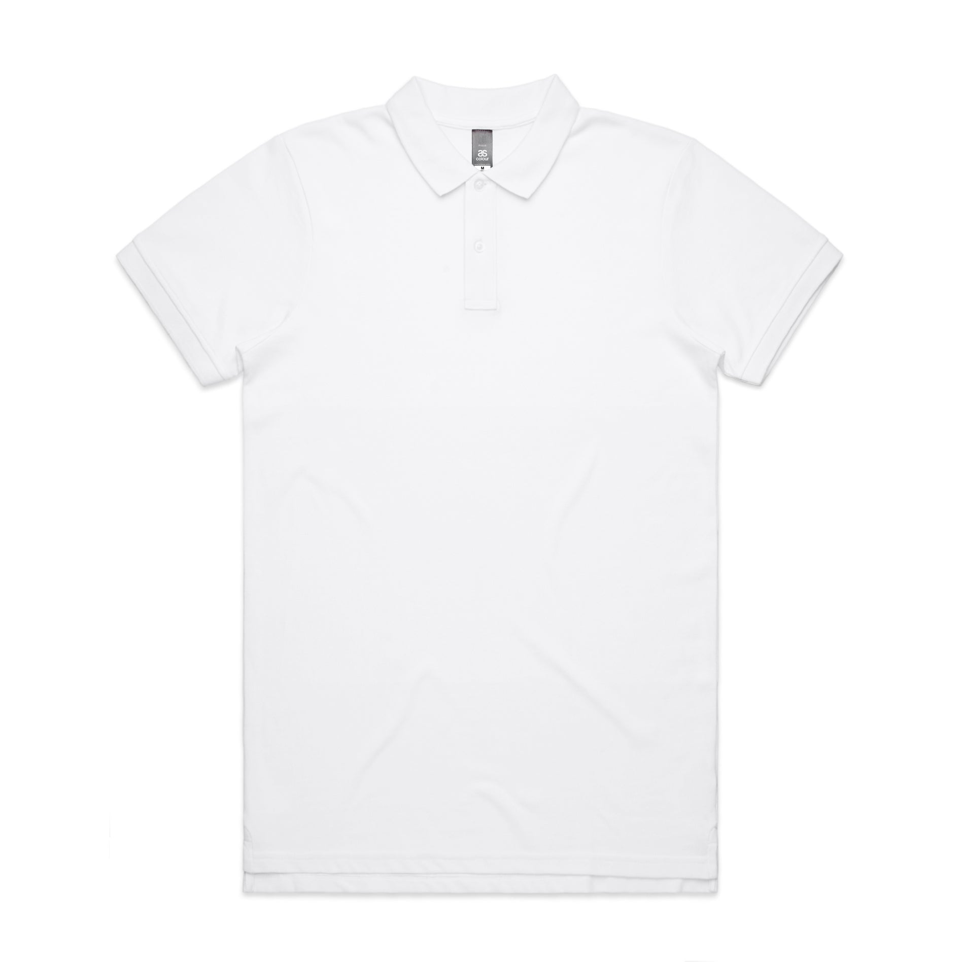 Pique Polo — White