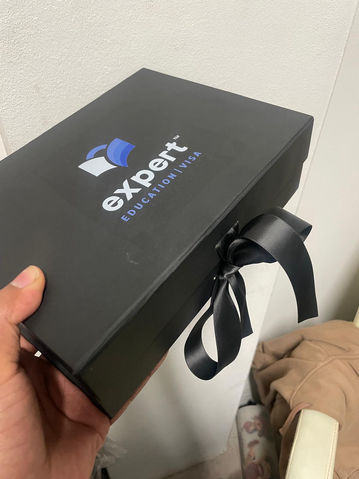 Custom branded corporate gift box with company logo — Gravity Prints